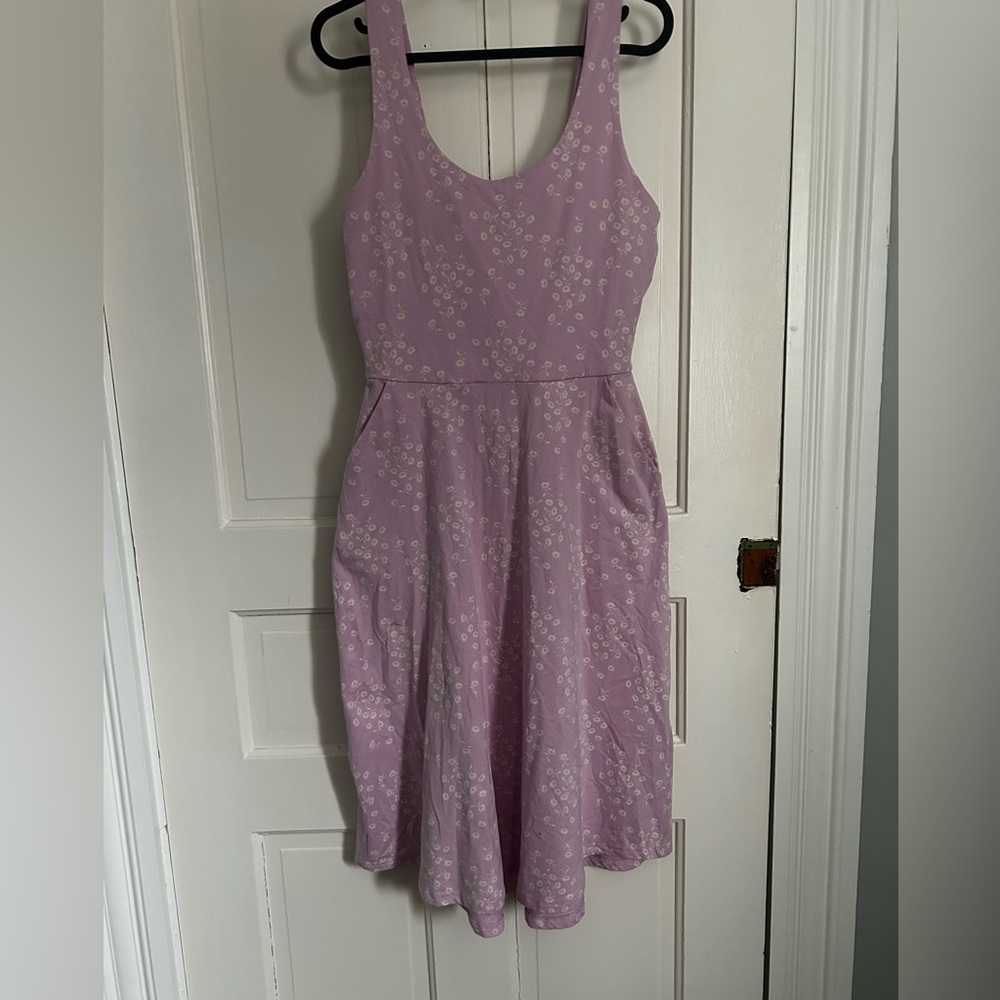 Pact Organic cotton tie back dress size small